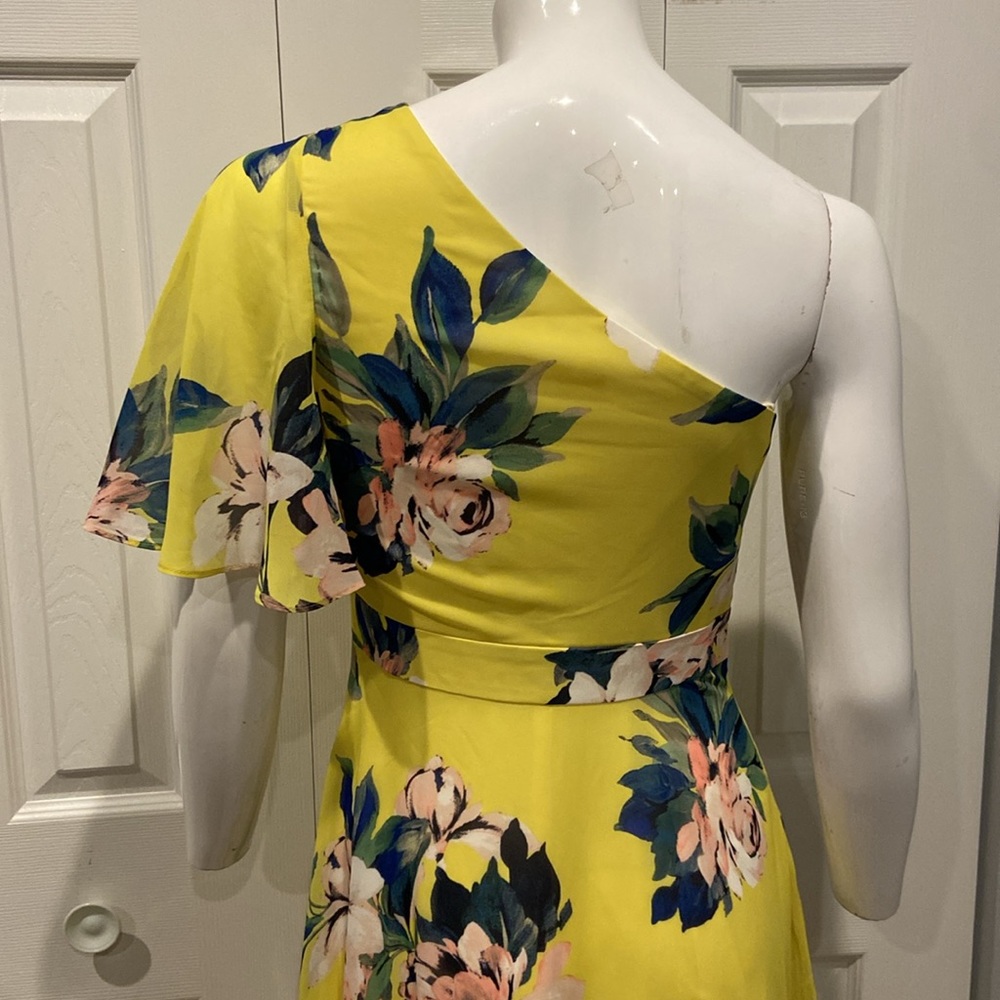 NWOT Eliza J one shoulder floral maxi - Picture 10 of 12